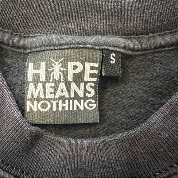 “Hype Means Nothing" Jay-S Lightweight Cotton Sweatshirt. Size Small. - Picture 5 of 12